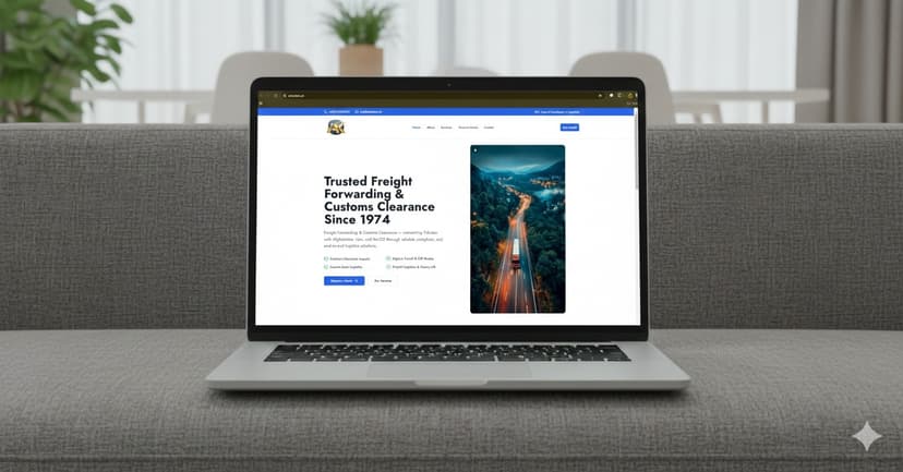 Freight and Logistics Websites: Brand Sites vs Dispatch Ops (A.K. Traders, Freights Logistic)